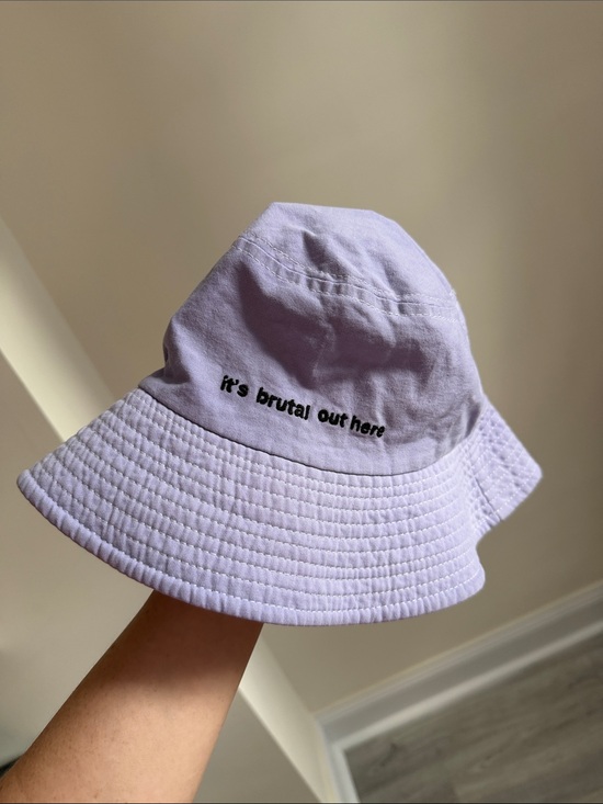 Olivia Rodrigo Accessories - Olivia Rodrigo Bucket Hat with 'it's brutal out here' Embroidery